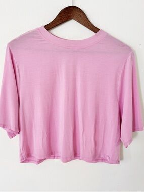 Joy Lab Light Pink Boxy Crop Tee S/M